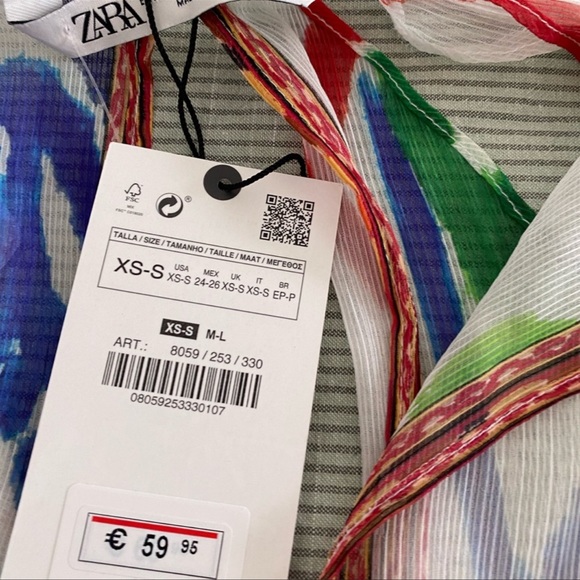 NWT silky Zara dress or coverup - Picture 8 of 9